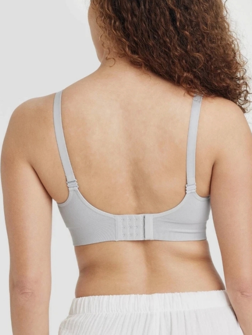 Auden Light Gray Wireless Nursing Bra, Size Medium - Picture 3 of 6